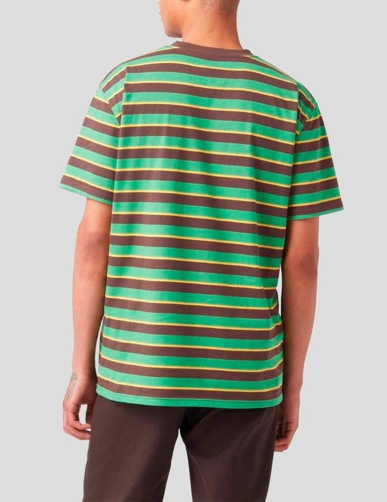 DICKIES x vincent alvarez stripe tee leaf green